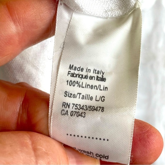 Rosemaine 100% Linen Tunic – Made in Italy – Size Large - Picture 7 of 7